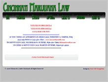 Tablet Screenshot of cincinnatimarijuanalaw.com